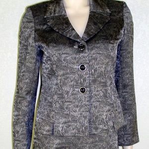 Le Suit NWT Jacquard Jacket Blazer Skirt Suits